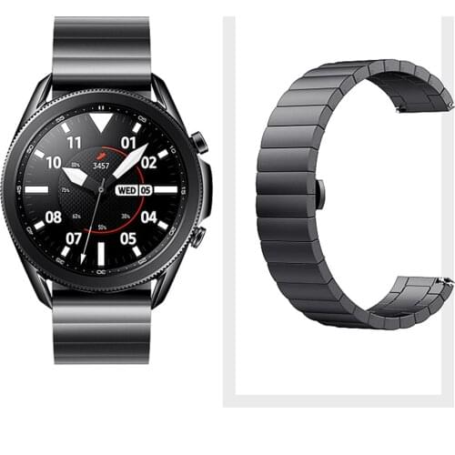 Metal strap for Samsung Galaxy watch/Huawei watch 3/Amazfit GTR stainless steel butterfly buckle strap for Huawei GT2 22mm 20mm