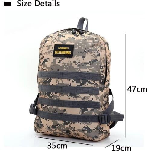 Outdoor Game PUBG Backpack Military Waterproof Rucksacks for Camping Hiking Trekking Fishing Level 3 Bag