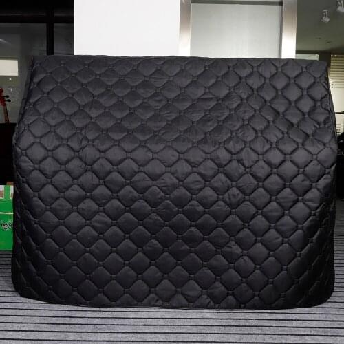 M MBAT Fold-able Piano Dust Cover Keyboard Instrument Accessories Black Upright Piano Full Cover Waterproof Vertical Protection