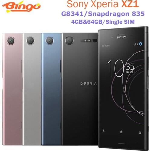 Sony Xperia XZ1 G8341 Original Unlocked 4G Snapdragon 835 Android Mobile Phone Octa Core 5.2" 19MP RAM 4GB ROM 64GB NFC