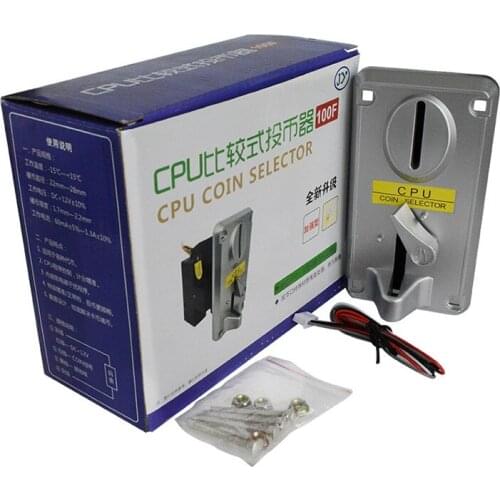 Thickness 1.7mm-2.2mm Diameter 22-28mm JY-100F CPU Comparison Coin Acceptor Comparable Coin Selector Collector Vending Arcade