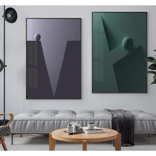 Creative Letter ABC Name Poster Print Nordic Abstract Wall Art Painting Home Decoration Modern Living Room Decorative Picture