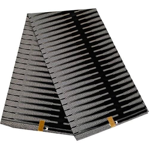 High Quality Ankara Wax For Dresses Ghana Style Printed Guaranteed Veritable African Real Wax Fabric 6 yards