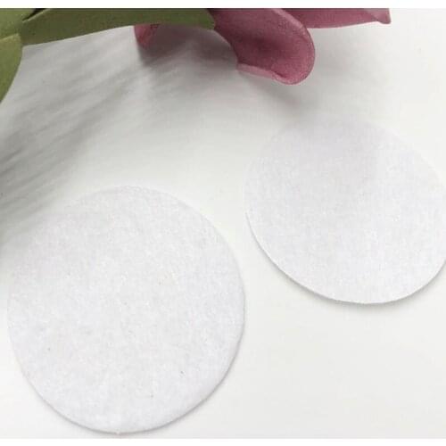 10pcs Felt 50mm Circle Appliques -White Free Shipping F021