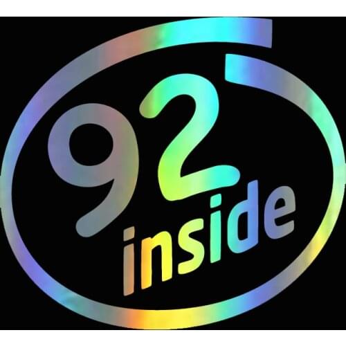 11*10cm Car Sticker Fuel Tank Cap Sign 92 inside Art Decor Decals Vinyl Decal Cars Decal Custom Waterproof Removable Sticker