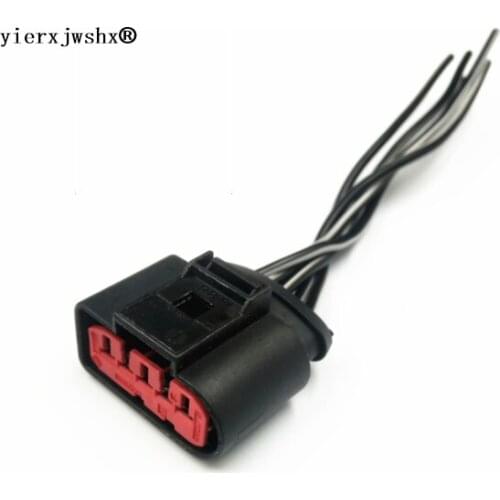 1J0973775A For Skoda Mass Air Flow Sensor 5 Pin Connector Adapter Plug w Wiring For VW Beetle Golf Passat For Audi A4 A6 A8