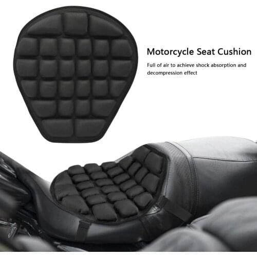 Motorcycle Air Seat Cushion Cover 3d Shock Absorb Inflatable Cool Sunscreen Mat Motorbike Seat Protector Pad Auto Accessories