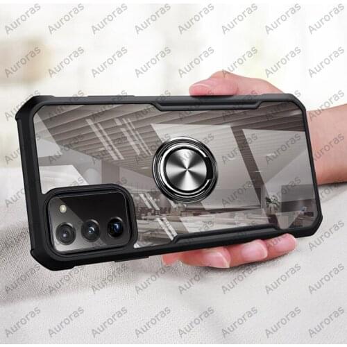 For Samsung A03S A02S Case Official Original Shockproof Airbag Clear With Ring Cover For Samsung Galaxy S21 S20 FE