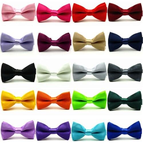 Baby Boys Girls Kids Child Satin Pre-Tied Bow Tie Wedding Party Tuxedo Bowties Necktie BWTYY0503