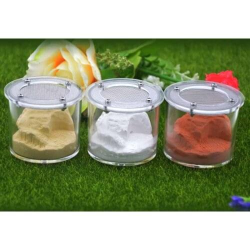 Gaoqingyakelis Ant Farm Round Cups Gypsum Nests Breeding Small Colonies Reptile Terrarium Gifts
