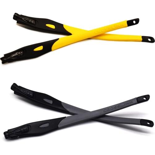 HKUCO Yellow/Grey Combination Replacement Glasses Legs For Crosslink Prescription Glasses Frame