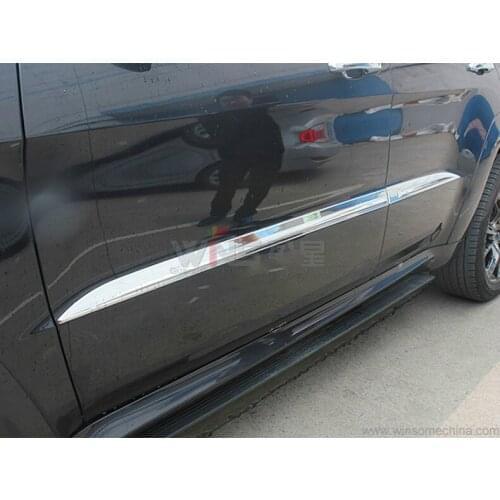 For Jeep Grand Cherokee 2014-2017 Chrome Orginal Body Side Garnish Moulding Trim ABS Car-styling Accessories