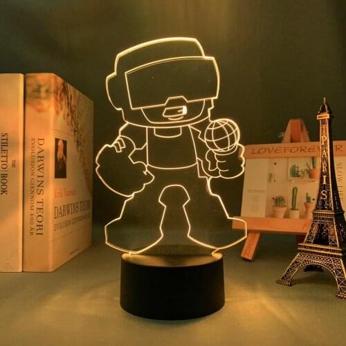 Game Led Light Friday Night Funkin Tankman Figure for Child Room Decorative Light Kids Birthday Gift Desk 3d Led Night Lamp FNF