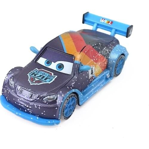 Disney Pixar Cars Russian Ice Cup Racer Max Schnell Metal Diecast Toy Car 1:55 Loose Brand New In Stock & Free Shipping
