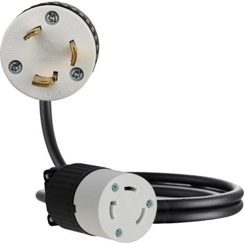 JORINDO NEMA L6-30P male plug TO L5-30R female socket American standard male to female power extension cord