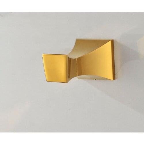 Bathroom Product Solid Brass Golden Finish Robe Hook,Copper Gold Robe Hooks GB009a