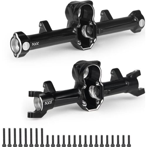 KYX Racing Aluminum Front Rear Axle Case Upgrades Parts Accessories for 1/10 RC Crawler Car Axial SCX24 Deadbolt JLU C10 B-17