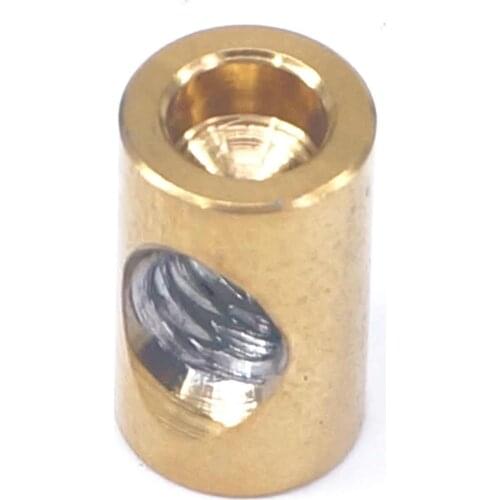 M5 15.5x8.5mm Golden GR5 Titanium Barrel Nut For Bicycle Seat Post