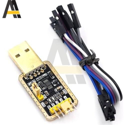 CH340 module USB to TTL upgrade download gold Mini wire brush plate STC microcontroller board USB to serial