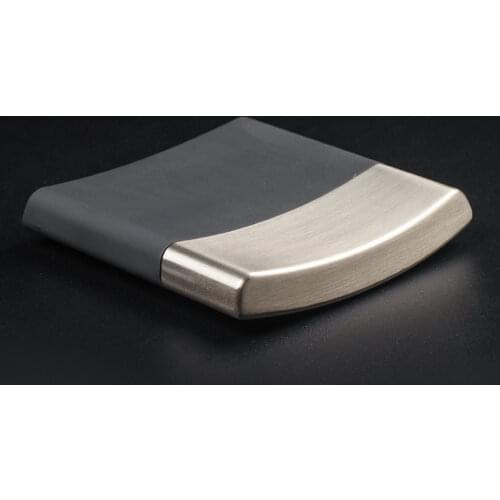 New 1pcs mens business cigarette case Black stainless steel Portable Mini Travel Cigar Case Humidor Tobacco Storage Box