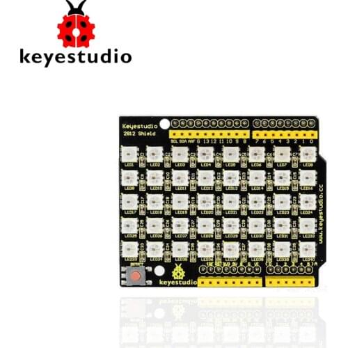 NEW! Keyestudio 40 RGB LED WS2812 Pixel Matrix Shield for Arduino UNO R3