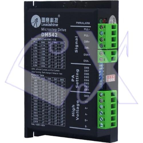 Original Leadshine 2 Phase Analog Stepper Motor Driver DM542 18-48 VDC Max. 4.1A 57 86 Series Motor