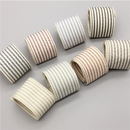 Kewgarden Twist Stripe Ribbons 1.5" 40mm DIY Bow Hair Accessories Cotton Ribbon Handmade Tape Satin Riband Webbing 10 Yards
