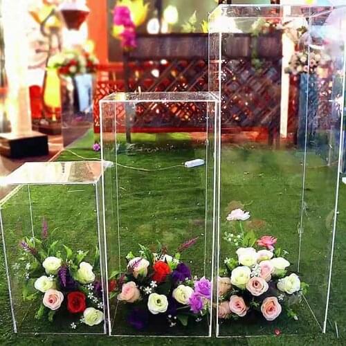 Wedding props, acrylic transparent road lead, stage background, wedding decoration, Birthday party background decoration