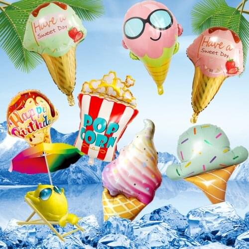 YADA Cartoon Ice cream&French Fries Shape Balloon Party Celebration Decorations Kids Adult Cartoon Ice Cream Balloons BN200013