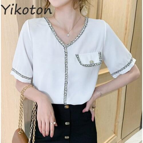 YIKOTON Short Sleeve Shirts For Women