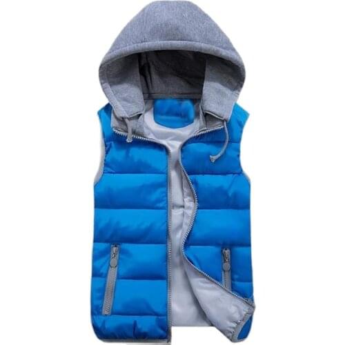 Woman Autumn Plus Size Cardigan Hooded Splice Thicken Down Waistcoat Female Winter Oversized Vest Warm Vest Lady Down Jackeks