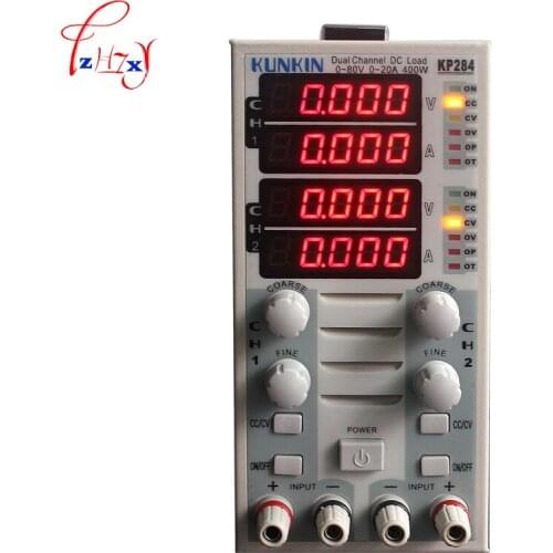 1pc Dual channel DC electronic load tester battery capacity test LED display load meter 220V