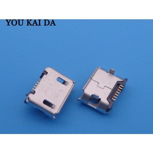 100pcs New Micro USB Female Jack DC Power Socket 7 Pin Charge Charger Charging Data Sync Port Tablet Connector Replacement 7PIN