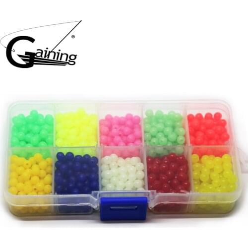 1000pcs/set Carp Fishing Lures Fishing Beads 5mm Plastic Floating Fishing Beads Luminous Carp Fishing Accessories