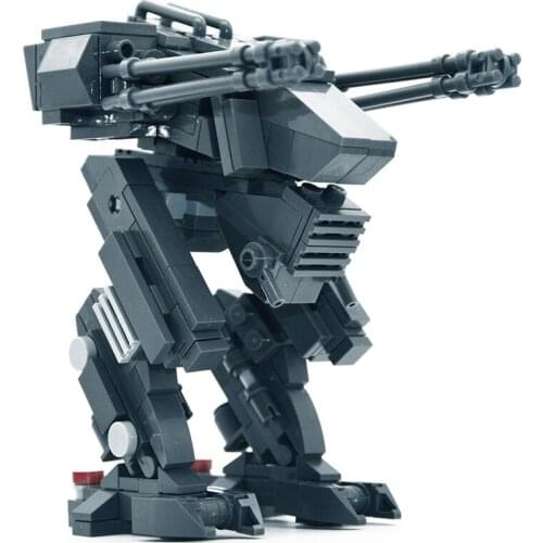 12cm DIY MOC Mecha Model STEM Small Particle Building Blocks Toy