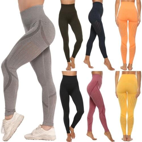 Seamless Legging Yoga Pants Sport Clothing Solid High Waist Energy Gym Tights Workout Running Activewear Women Fittness Leggings