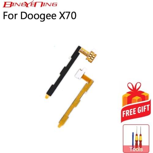 BingYeNing New Original For Doogee X70 power on/off+ volume FPC Key up/down button flex cable FPC