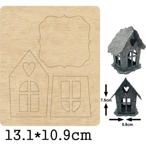 DIY Lantern Ornaments Decorative Cutting Dies 2021 New Die Cut &Wooden Dies For Leather Cloth Paper Craft Xmas Pendants