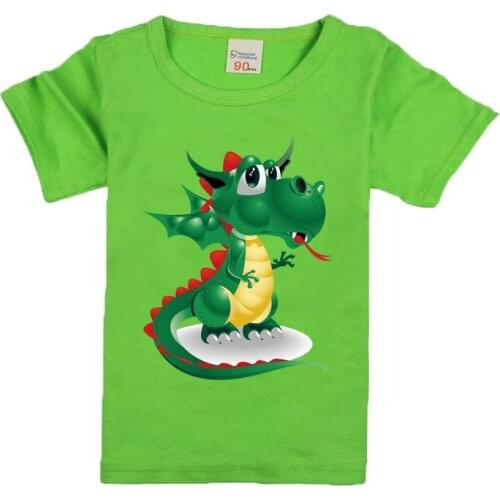 Dinosaur Cotton Boys Short Sleeve T-shirts 2021 New Summer Style Children Clothing Kids Clothing Tops New Fashion Boys T Shirts