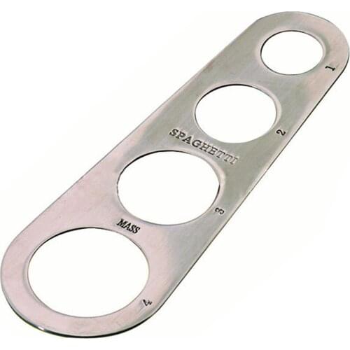 Stainless Steel Pasta Spaghetti Measurer Measure Tool Easy Clearing Pasta Ruler Measuring Tools 4 Serving Portion Kitchen Gadget