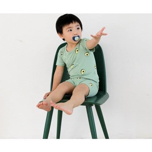 Casual Baby Kids Sport Clothing Fruits Pattern Clothes Sets for Boys Costumes 100% Cotton Baby Girls Clothes 1 -6 Years Old