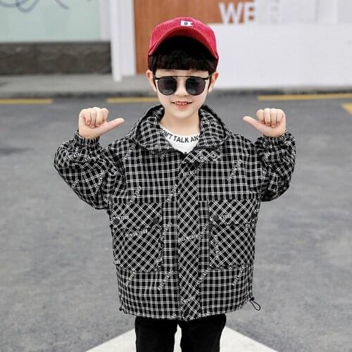 Black Spring Autumn Boy Coat Jackets Overcoat Top Kids Teenage Gift Children Clothes Gift Formal School High Quality