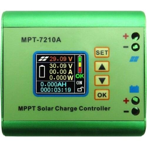 MPT-7210A LCD Display MPPT Solar Panel Battery Charge Controller 10A 48V Boost M