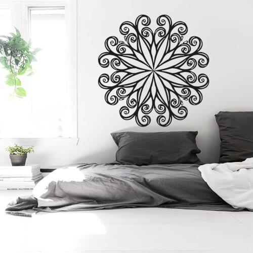 Wall Decals Mandala Indian Yoga Oum Om Sign Decal Vinyl Sticker Bedroom Home Decor waterproof wallpaper mural D193