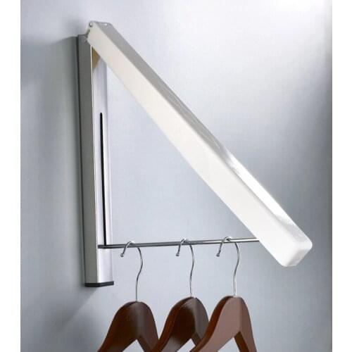 Stainless Steel Wall Hanger Retractable Indoor Clothes Hanger Magic Foldable Drying Rack Waterproof Clothes Towel Rack