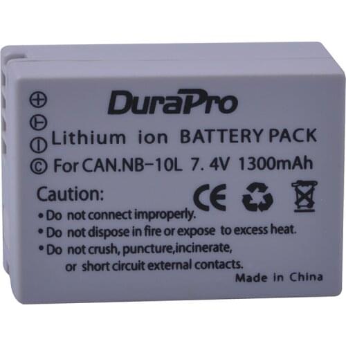 NB-10L 1300mAh NB10L NB 10L Camera Battery for Canon G1X G15 G16 SX40HS SX50HS SX60HS SX40 SX50 SX60 HS