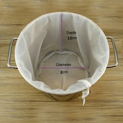 4 Sizes Practical Food Nut Milk Tea Fruit Juice Coffee Wine Nylon Mesh Net Strain Herb Liquid Filter Bag Kitchen Accessories