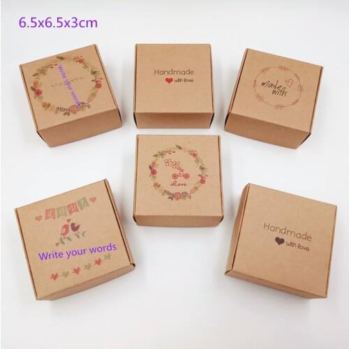 New Arrival Multi-style Kraft Packaging Gift Box Jewelry Boxes Packaging Handmade Soap/Sock/Earring Storage box 50PCS/LOT