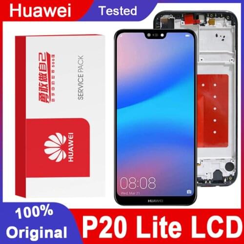 Original 5.84'' LCD with Frame for Huawei P20 Lite Nova 3e LCD Display Touch Screen Digitizer Assembly ANE-LX1 ANE-LX3