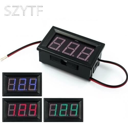 AC LED digital voltmeter DVM two lines AC220V mains wire 70V ~ 500V